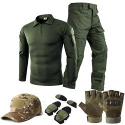 Trajes de uniforme táctico Milit, traje de camuflaje para exteriores,