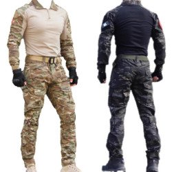 Trajes de uniforme táctico Milit, traje de camuflaje para exteriores,