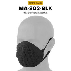 MSK1 Máscara deportiva transpirable Máscara facial de caza suave y liv
