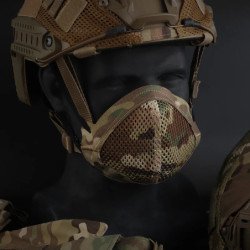MSK1 Máscara deportiva transpirable Máscara facial de caza suave y liv