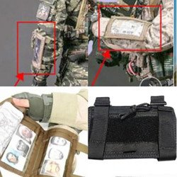 Funda táctica para brazo, bolsa para mapa, correa para muñeca, tarjeta