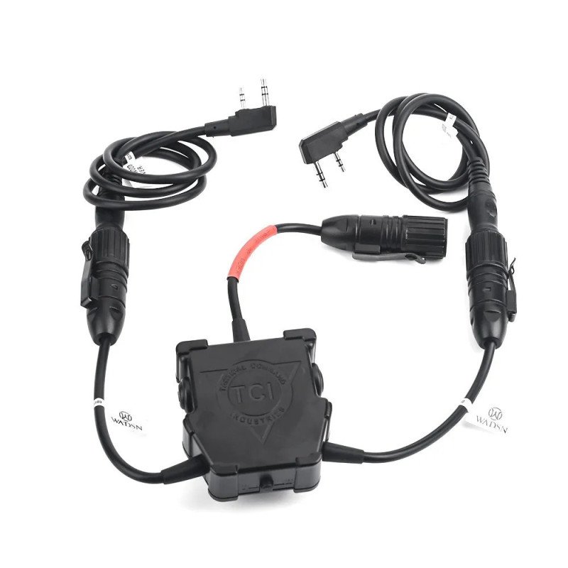 WADSN Dual u94 PTT Push To Talk Softai Airsoft auriculares Kenwood par WADSN Dual u94 PTT Push To Talk Softai Airsoft auriculares Kenwood par
