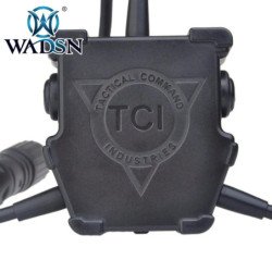 WADSN Dual u94 PTT Push To Talk Softai Airsoft auriculares Kenwood par