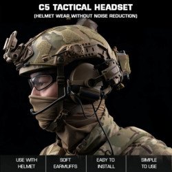 Auriculares para casco serie C5C: auriculares de comunicación livianos