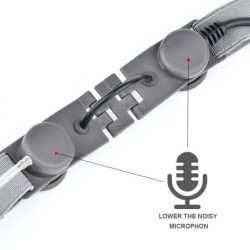 WADSN Airsoft táctico garganta micrófono auriculares cuello laríngeo m