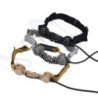 WADSN Airsoft táctico garganta micrófono auriculares cuello laríngeo m