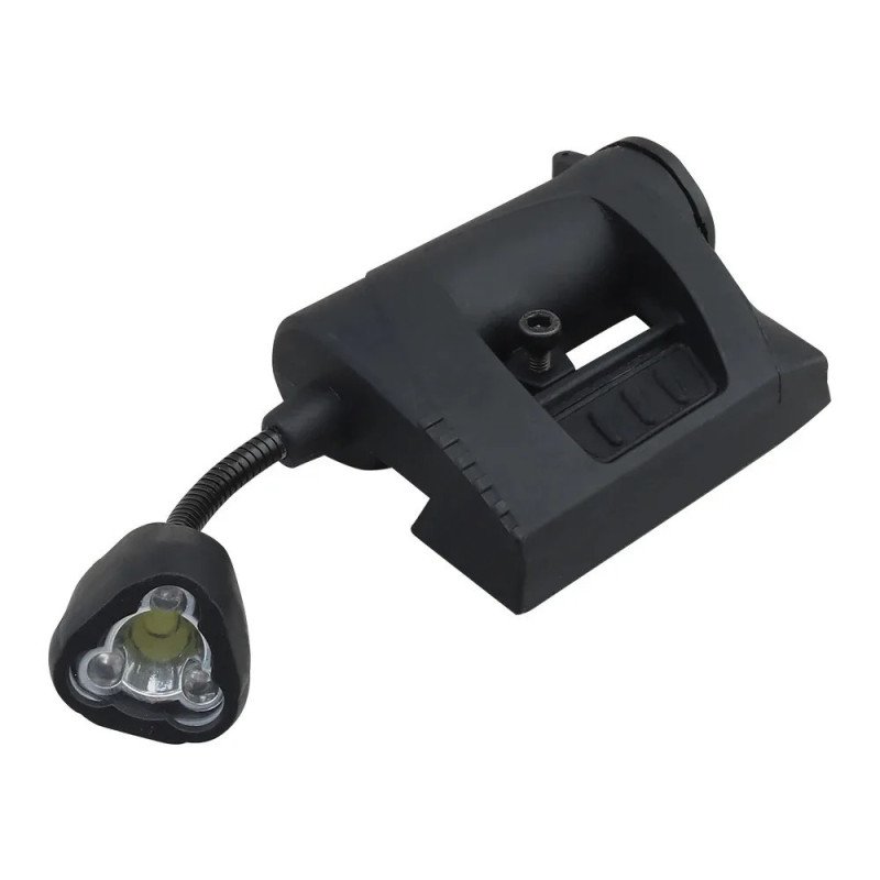 Luz táctica para casco, 4 modos, carga MPLS, LED, linterna para casco Luz táctica para casco, 4 modos, carga MPLS, LED, linterna para casco