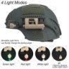 Luz táctica para casco, 4 modos, carga MPLS, LED, linterna para casco 