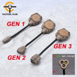 WADSN casco táctico Airsoft luz Princeton Softair linterna IR punto ro