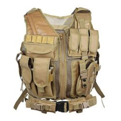 Chaleco táctico Molle ajustable, chalecos de armadura corporal de comb