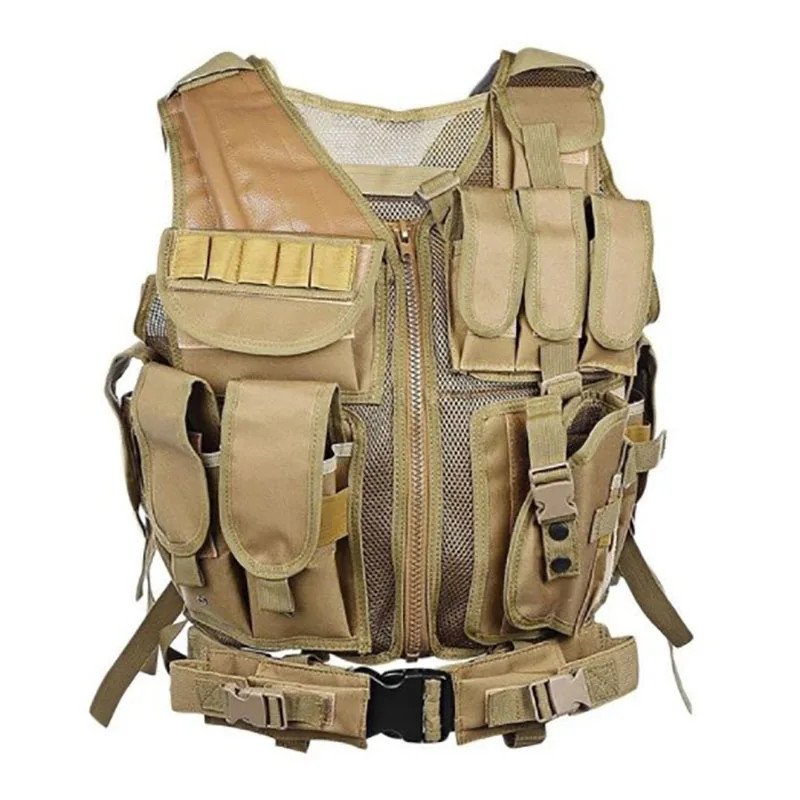Chaleco táctico Molle ajustable, chalecos de armadura corporal de comb Chaleco táctico Molle ajustable, chalecos de armadura corporal de comb