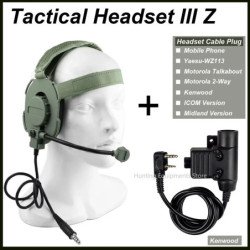 Auriculares tácticos de tiro III Z, auriculares tácticos Bowman Elite