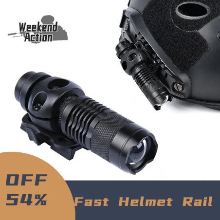 Luz táctica militar rápida para casco, linterna táctica de AIrsoft, lu