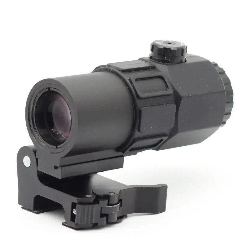 Mira táctica G45, lupa fija 5X con interruptor a óptica, lado reflejo, Mira táctica G45, lupa fija 5X con interruptor a óptica, lado reflejo,