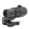 Mira táctica G45, lupa fija 5X con interruptor a óptica, lado reflejo,
