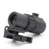 Mira táctica G45, lupa fija 5X con interruptor a óptica, lado reflejo,