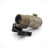 Mira táctica G45, lupa fija 5X con interruptor a óptica, lado reflejo,