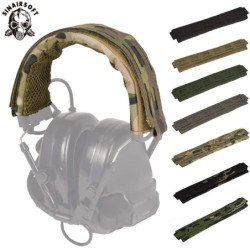 Diadema táctica para auriculares, cubierta para auriculares al aire li