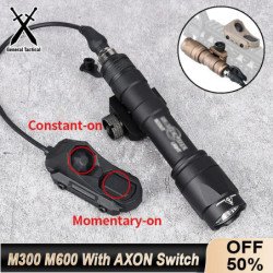 Surefir-linterna M300 M600 con AXON, interruptor de presión remoto de 
