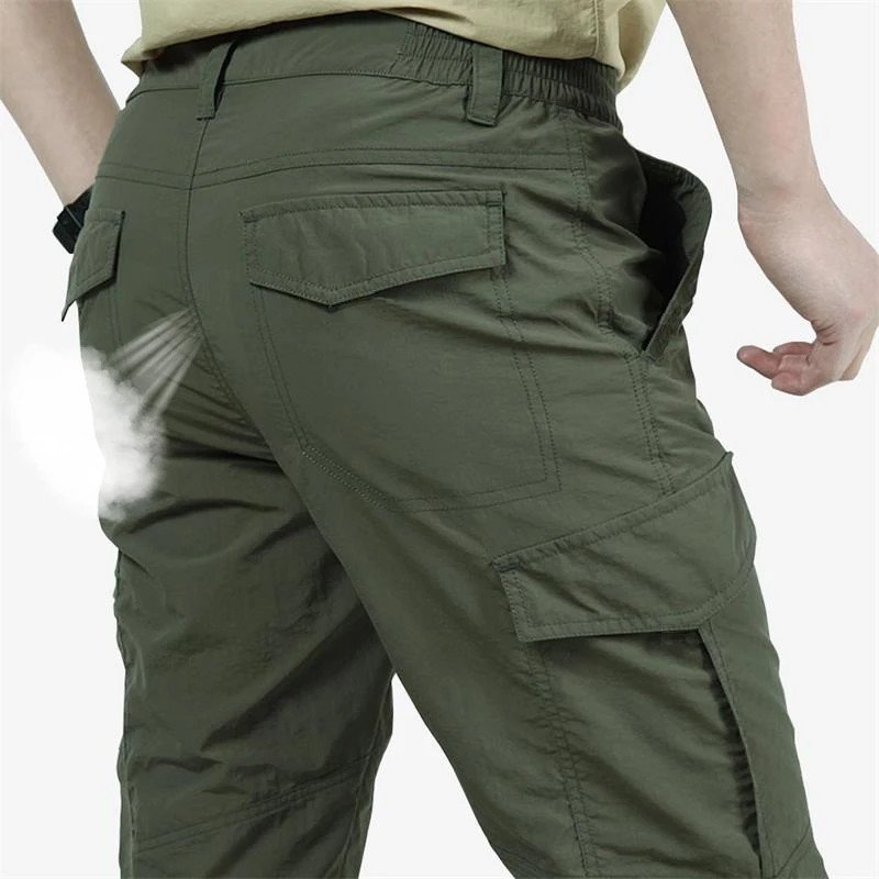 Pantalones Cargo tácticos impermeables para exteriores, pantalones lar