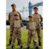 Uniforme táctico para niños, conjuntos de ropa de caza, trajes de camu
