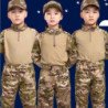 Uniforme táctico para niños, conjuntos de ropa de caza, trajes de camu