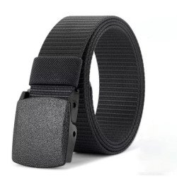 Cinturón táctico automático de nylon, cinturón de lona militar de cint