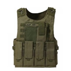 Chaleco táctico CS juego Airsoft asalto Molle chaleco equipo ropa al a