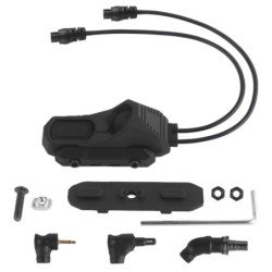 Interruptor táctico AXON Pro de doble cable con 3 tipos de conectores