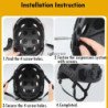 Sistema de suspensión interior para casco, cascos CS de caza y tiro, c