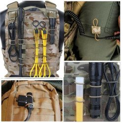 10 unids/pack al aire libre PTT correa fija chaleco táctico accesorios