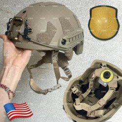 Casco balístico táctico ACH de corte alto NIJ III + 7,62 casco Wendy c