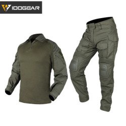 IDOGEAR combate BDU camuflaje hombres uniforme G3 ropa táctica ropa de