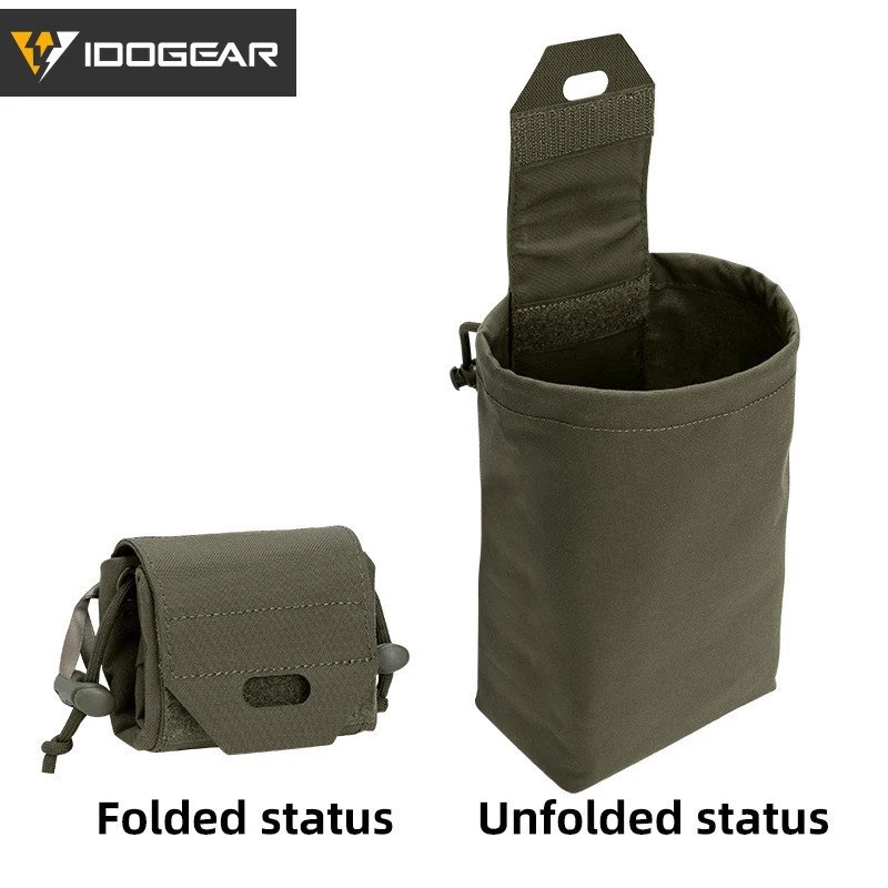 IDOGEAR bolsa de reciclaje plegable táctica bolsa de basura bolsa de c IDOGEAR bolsa de reciclaje plegable táctica bolsa de basura bolsa de c
