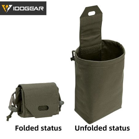 IDOGEAR bolsa de reciclaje plegable táctica bolsa de basura bolsa de c