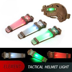 Linterna táctica para casco Airsoft, luz de identificación, marcador S