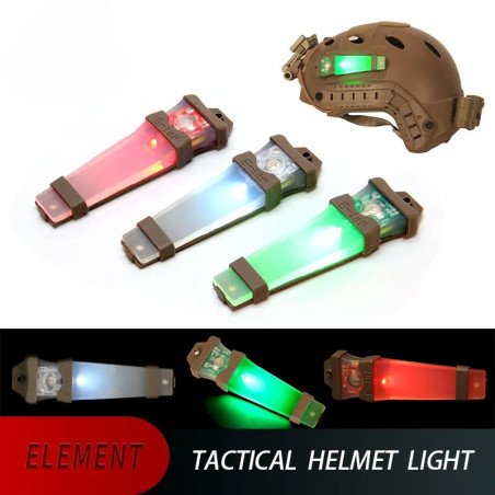 Linterna táctica para casco Airsoft, luz de identificación, marcador S