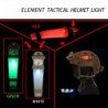 Linterna táctica para casco Airsoft, luz de identificación, marcador S