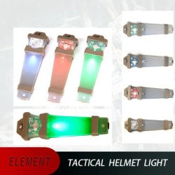 Linterna táctica para casco Airsoft, luz de identificación, marcador S