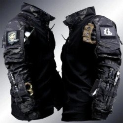 Nuevas camisas tácticas, traje de caza, entrenamiento al aire libre, c