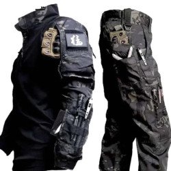 Nuevas camisas tácticas, traje de caza, entrenamiento al aire libre, c