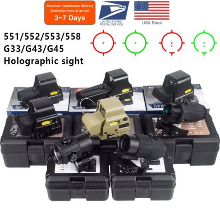 Mira holográfica táctica 551 552 553 558 Red Dot Eotech G33 G43 G45, l