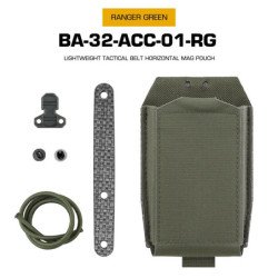 Bolsa magnética horizontal ligera con cinturón MOLLE para cinturón y p