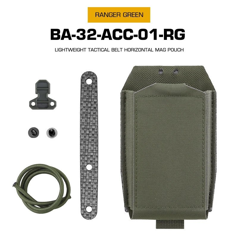 Bolsa magnética horizontal ligera con cinturón MOLLE para cinturón y p