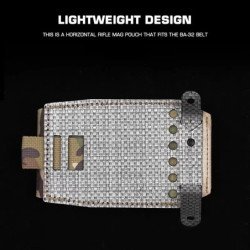 Bolsa magnética horizontal ligera con cinturón MOLLE para cinturón y p