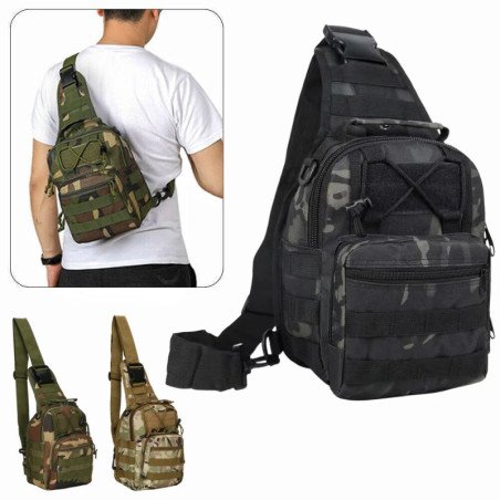 Bolso cruzado militar impermeable táctico hombro pequeño bolso de pech