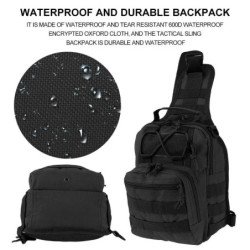 Bolso cruzado militar impermeable táctico hombro pequeño bolso de pech