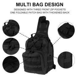 Bolso cruzado militar impermeable táctico hombro pequeño bolso de pech