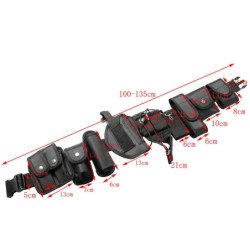 Cinturón táctico 10 en 1, kit de herramientas multifuncional de seguri