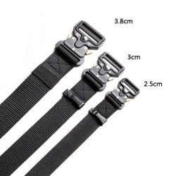 Cinturón táctico de lona de 3,8 cm, 3cm y 2,5 cm para hombres y mujere